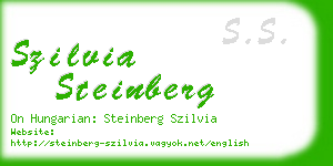 szilvia steinberg business card